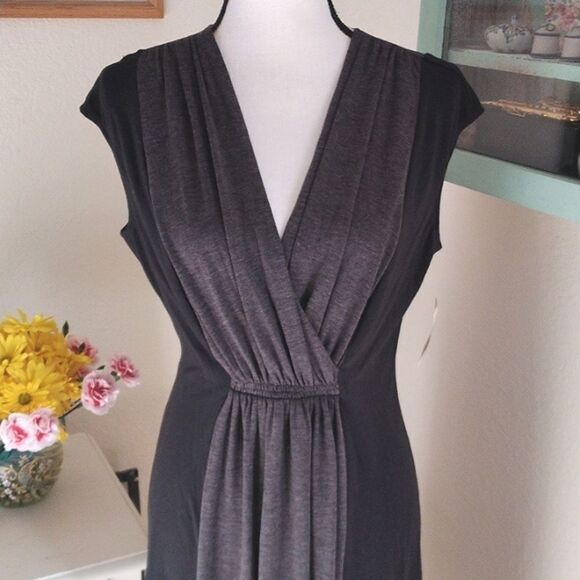 NWT Coldwater Creek Two Tone Knit Dress - Picture 2 of 10